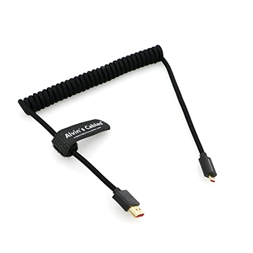 אלווין כבלים 8K 2.1 מיקרו-HDMI כבל HDMI Ultra-Thin 48Gbps במהירות גבוהה עבור Atomos-נינג ' ה-V 4K-60P שיא עבור Canon-R5C|R5|R6